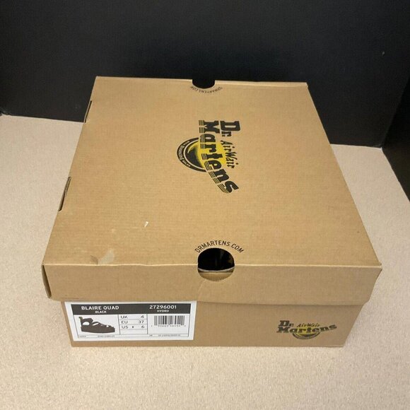 Dr. Martens Black Platform Sandals with Air-Cushioned Sole - Picture 3 of 8